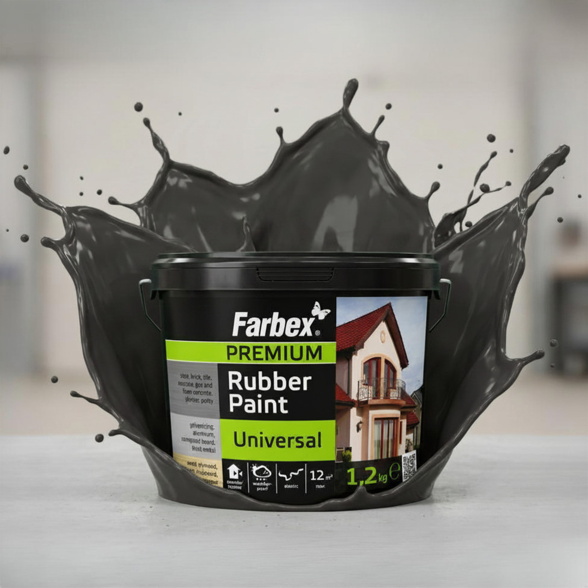 Caucho líquido antracita – cubo de 1,2 kg