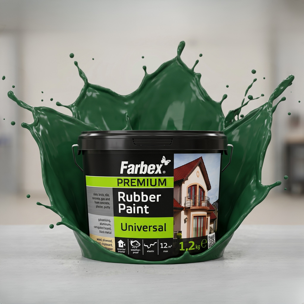 Caucho líquido verde – cubo de 1,2 kg